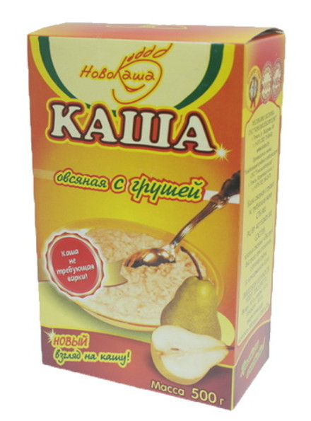 Каша "Овсяная с грушей" не требующая варки 500г. Гомельхлебпродукт