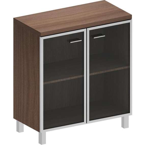Креденция 2 дв. со стекл.(бронза) Президент-Про ПР502 800х400х900