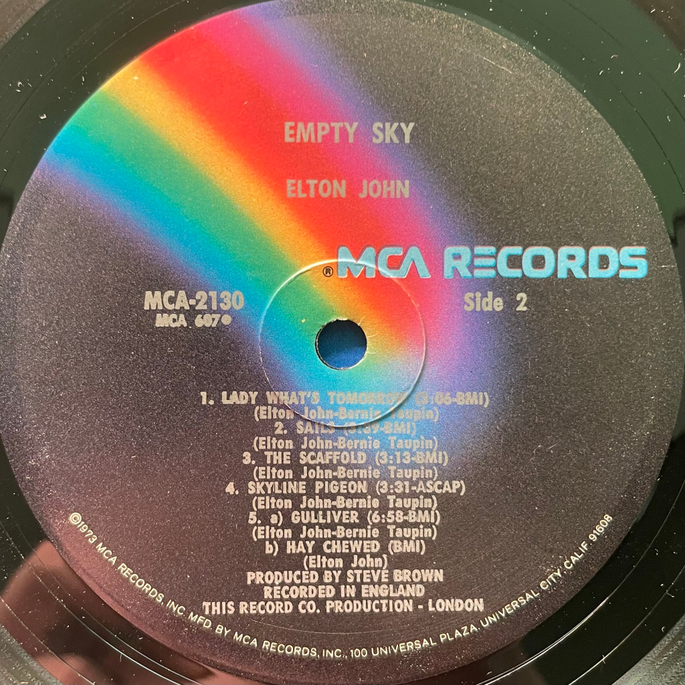 Elton John – Empty Sky (США 1975г.)