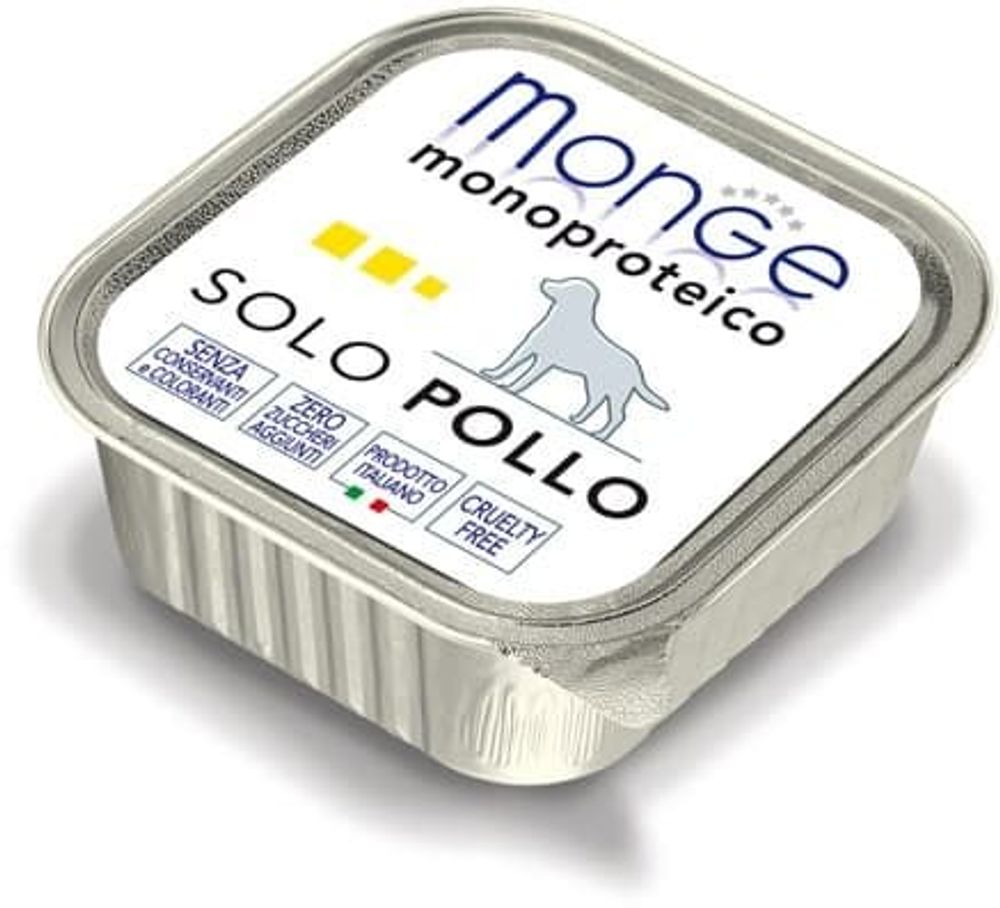 Monge Dog 150г Monoproteico Solo консервы для собак паштет из курицы Monge Dog 150г Monoproteico Solo консервы для собак паштет из курицы