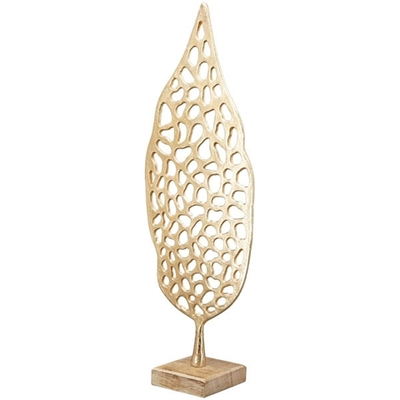 Декор "Ажурный лист" 20x10x56см