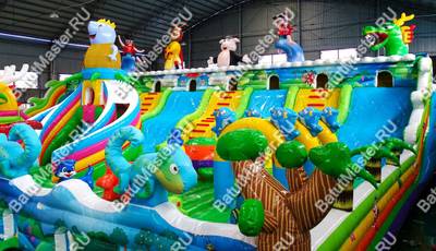 Коммерческий батут "Звериный городок" 24*15*6 м
