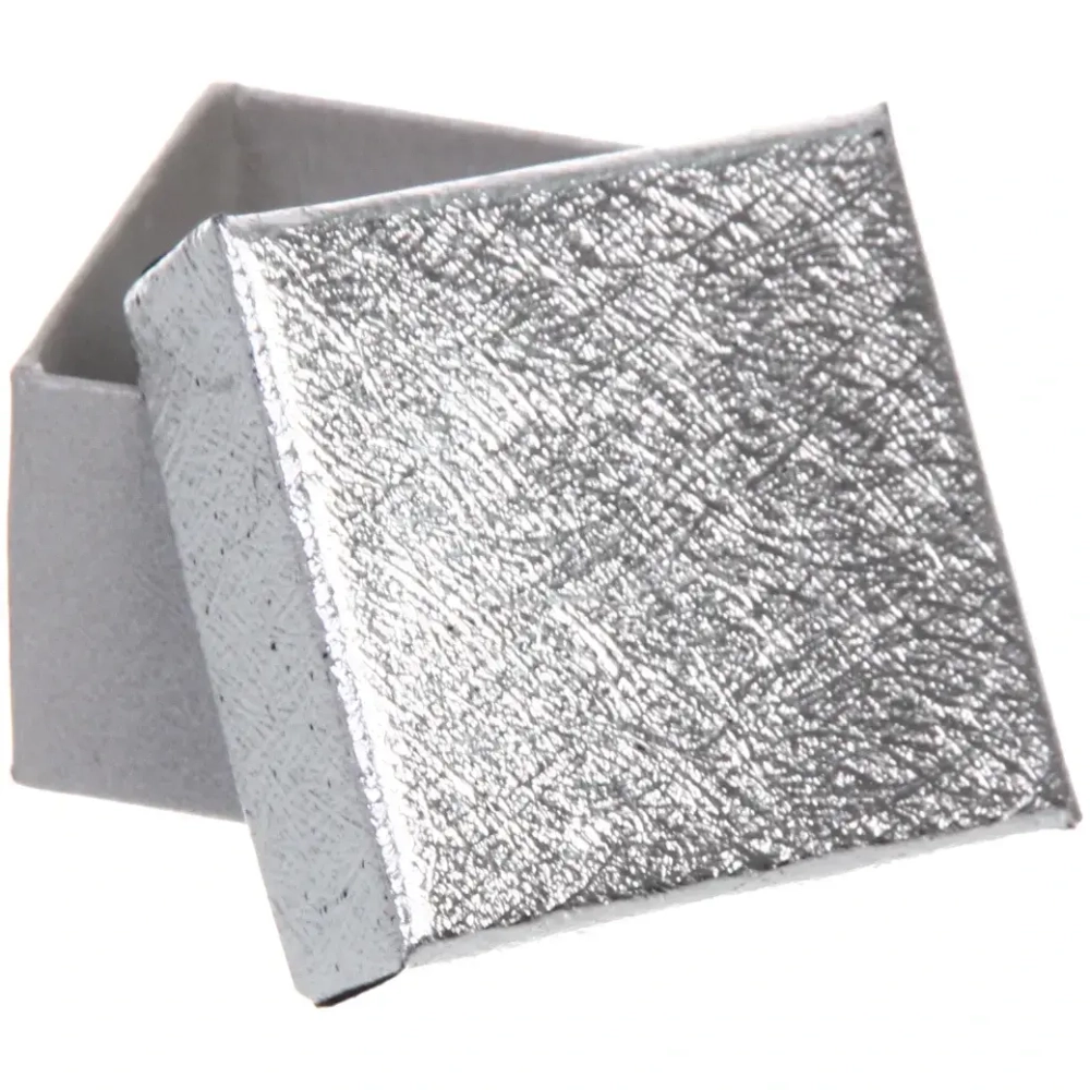 Коробка подарочная «Блеск» 4*4*3 см, Серебро