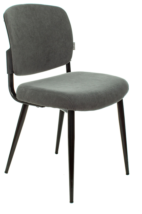 Стул для дома Бюрократ KF-8 серый Alfa 44 металл черный на ножках (KF-8/FABRIC/GREY)