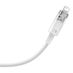 USB-A - Lightning Кабель Baseus Explorer STC Charging+Data 2.4A 1m - White