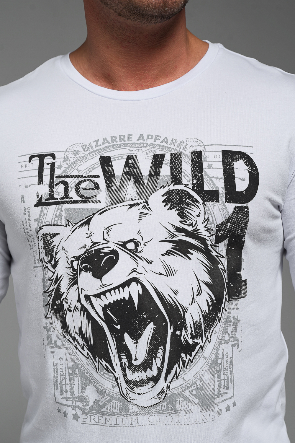 8534 Футболка с длинным рукавом мужская