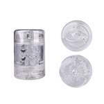 Прозрачный двусторонний мастурбатор Joy Cup - анус и рот (Цвет: прозрачный)