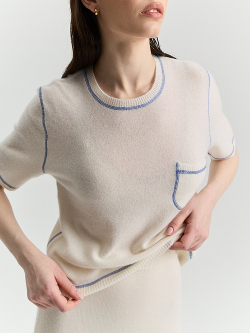 Кашемировая футболка