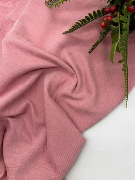 Вельвет диагональ розовая пудра