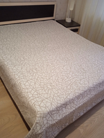 Покрывало жаккардовое двухстороннее Нежность 300-18 беж,серый 2.0 (180х200)