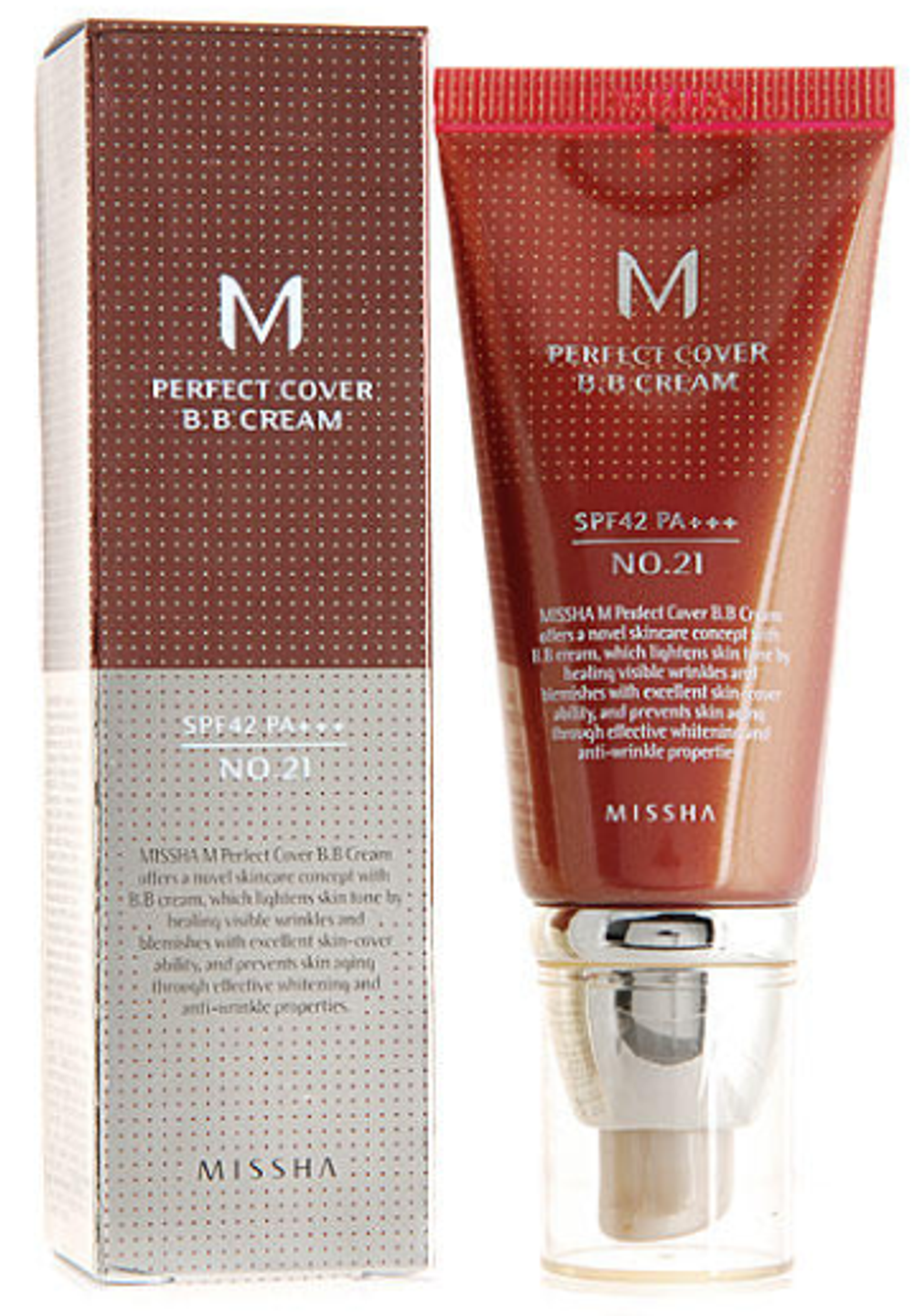 Missha Perfect Cover BB Cream #21 тон