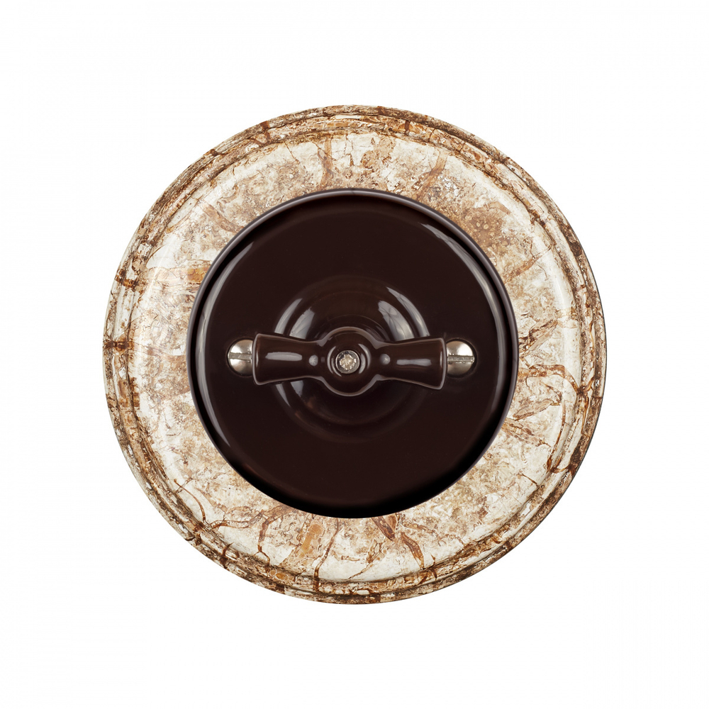 Рамка 1 постовая, керамика, цвет мрамор BF2-610-09