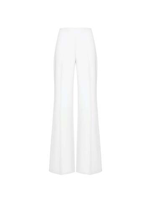 Брюки расклешенные из крепа