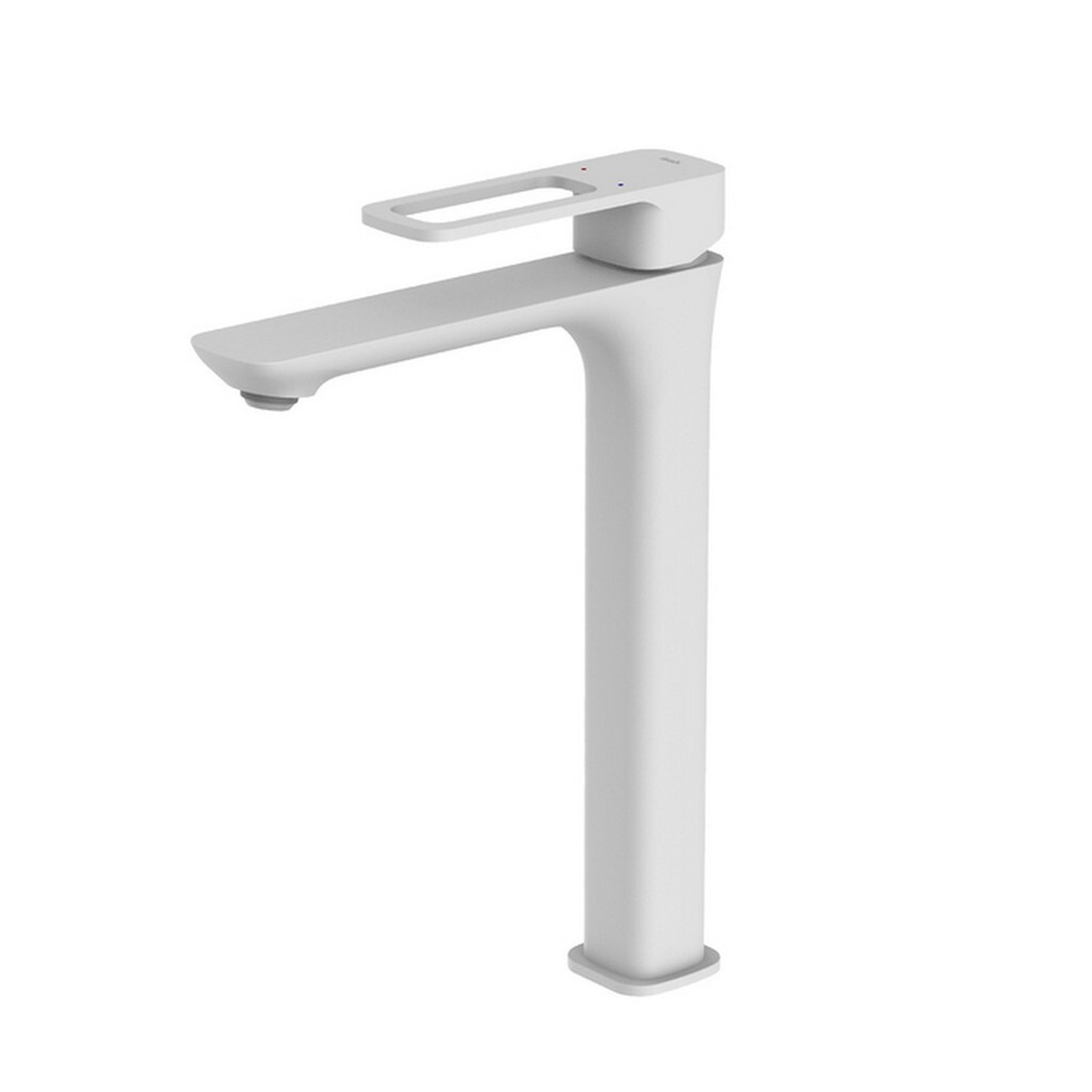 Смеситель для раковины 35к IDDIS SLIWT01i01 "Slide" литой, высокий, БЕЛЫЙ матовый