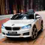 Детский электромобиль "BMW 6 GT" 6V, белый