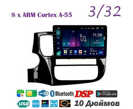 Topway TS18 3+32GB 8 ядер для Mitsubishi Outlander 2012-2018