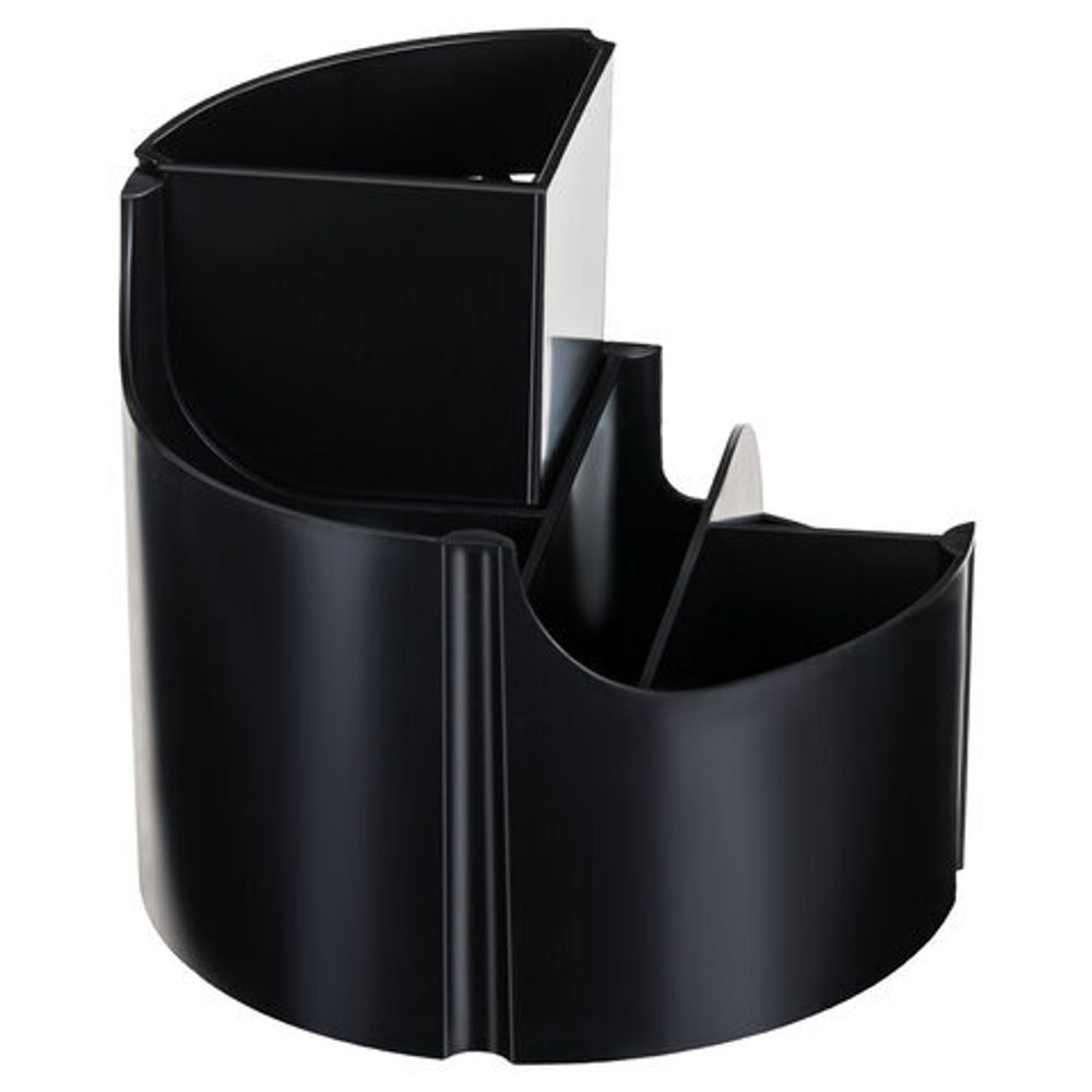 Подставка-органайзер STAFF Basic, 120х120х110 мм, 5 отделений, черная, 237949, 77