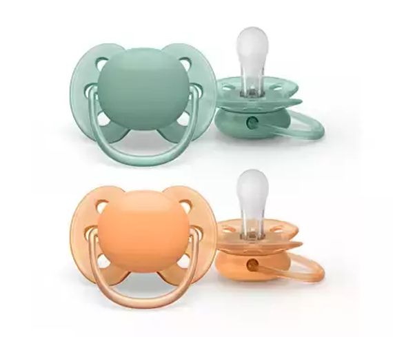 Əmzik\ ultrasoft soother, 0-6m, neutral, 2-pack