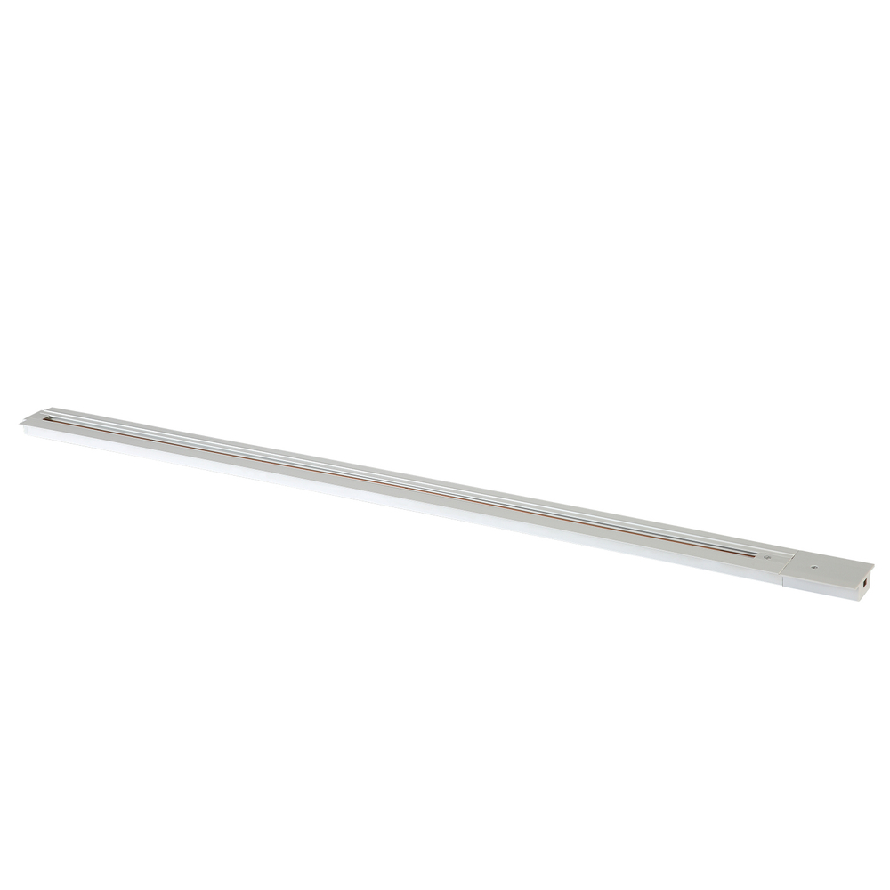 Шинопровод встраиваемый однофазный с питанием и заглушкой Crystal Lux CLT 0.121 01 L1000 WH