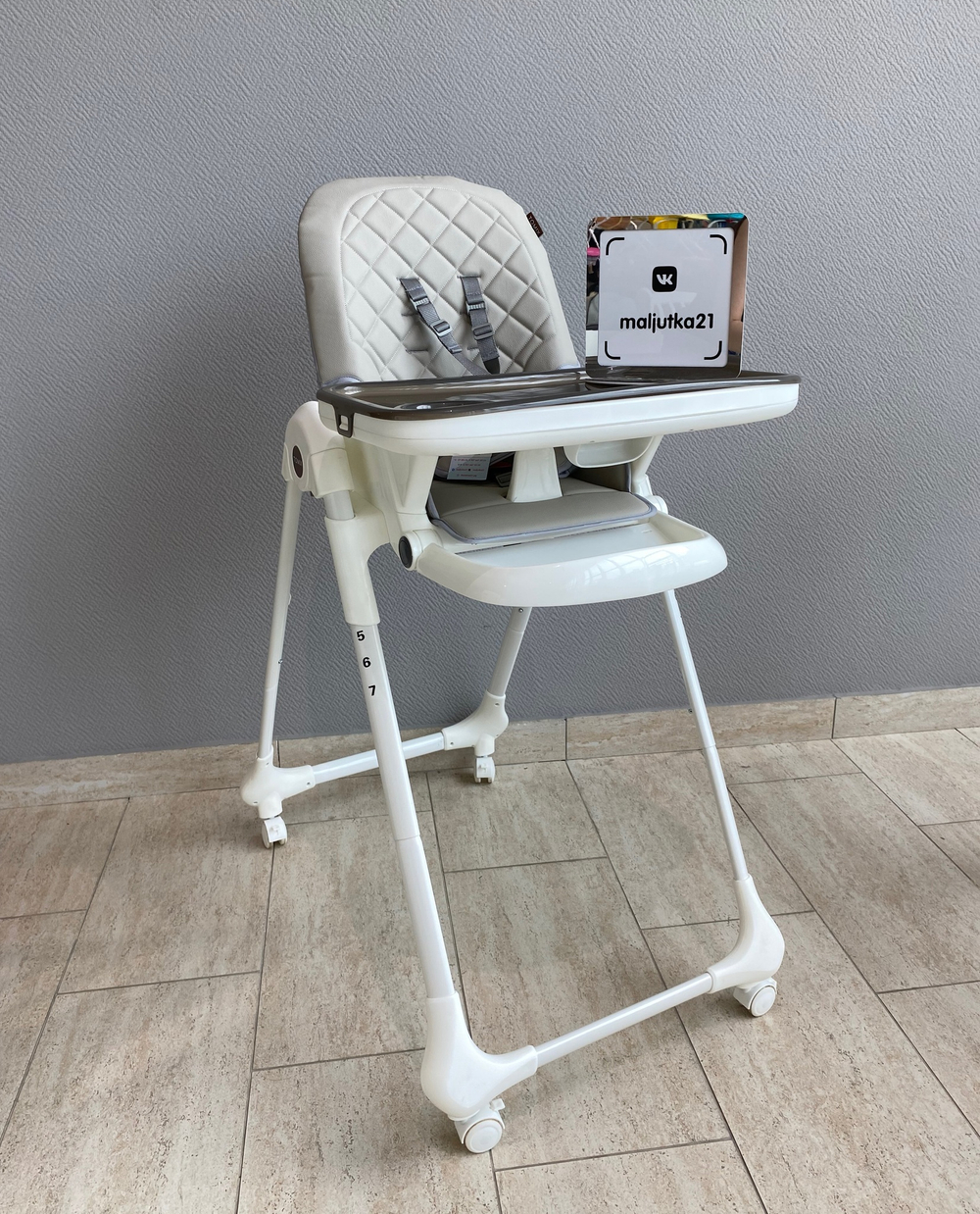 Стульчик для кормления Tomix Miracle Light grey