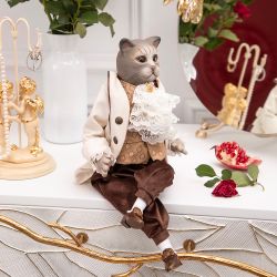 Кукла коллекционная Кот Клаус