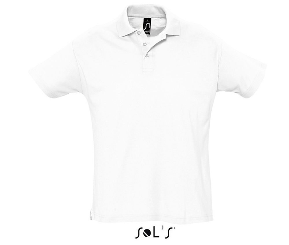 Поло SUMMER II, 100% хлопок, 170 грамм. Чёрный  XXL