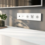 Рамка на 5 постов Slab (белый софт) W0052961