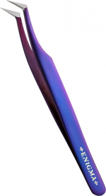 Пинцет L new Enigma (Purple metallic) с ручной заточкой extra-sharp