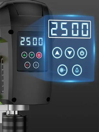 Станок сверлильный настольный BG-516809 для широкого спектра материалов, 0-2500 об/мин, 400 Вт, плавная регулировка оборотов, стационарная дрель с лазерным указателем