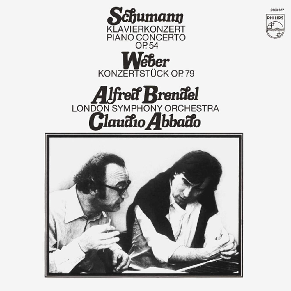 Alfred Brendel, London Symphony Orchestra, Claudio Abbado / Schumann: Piano Concerto Op. 54, Weber: Konzertstuck Op. 79 (LP)