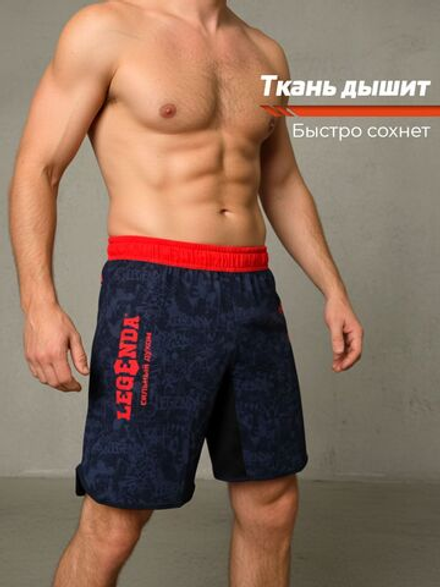 Шорты спортивные тренировочные LEGENDA Миссия черные