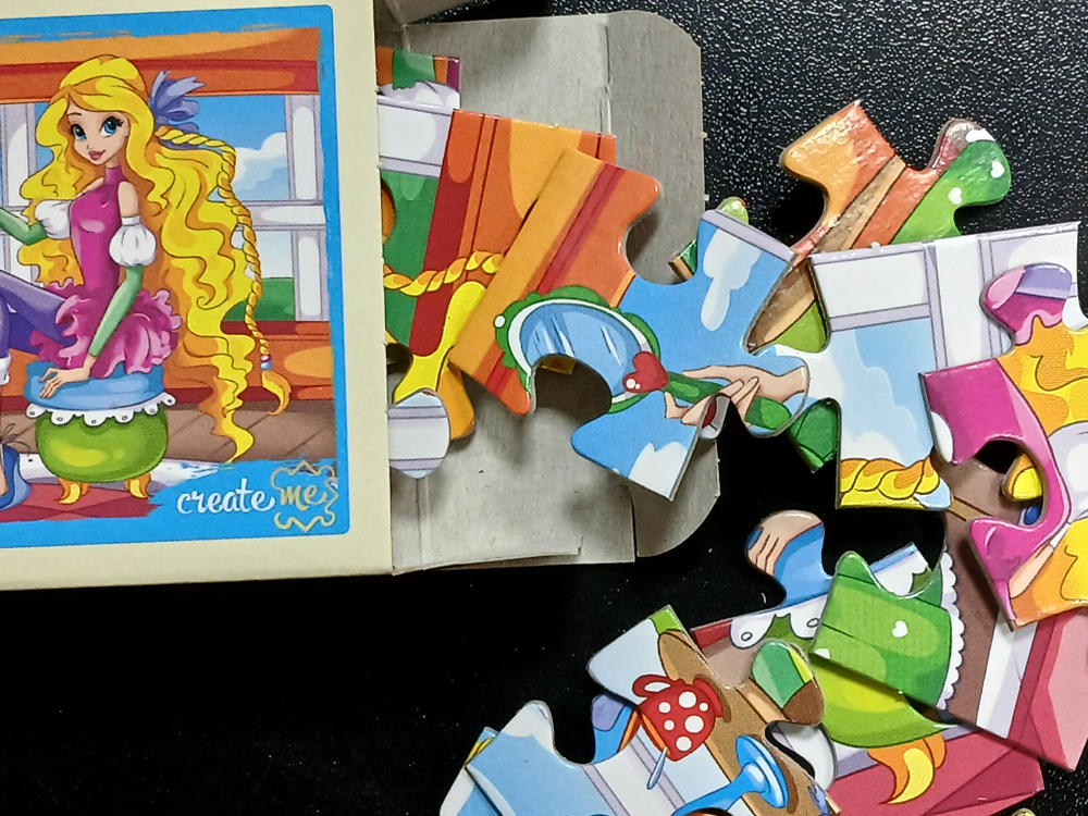 Пазл 24 детали ,"Любимые феи", Рыжий Кот, в комплекте 4 шт, арт.П24-9917, картонная основа, от 3 лет