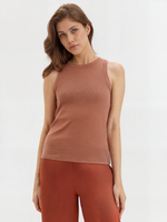 Базовый топ из эластичного хлопка