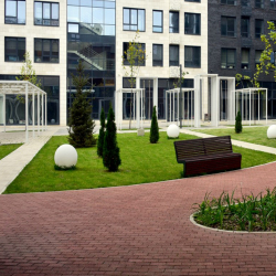 Тротуарная плитка ПРЯМОУГОЛЬНИК 200x100 мм - Листопад гранит Арабская ночь