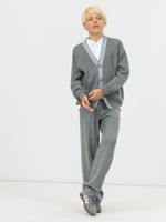 Брюки для мальчик в школу AT691-1M серый