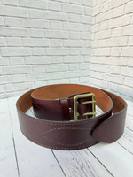 Ремень офицерский с латунной пряжкой / натуральная кожа