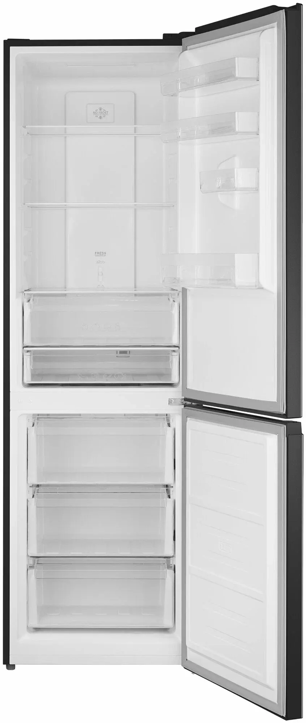 Холодильник двухкамерный Weissgauff WRK 2000 Total NoFrost Inverter Black Inox (q)