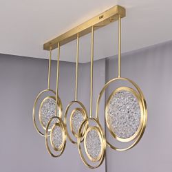Дизайнерская люстра на штанге ЛУНА lighting collection L100