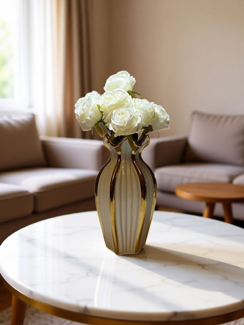 Искусственные цветы, желтые подсолнухи / Высота 44 см. 9 стебелей 9 бутонов/