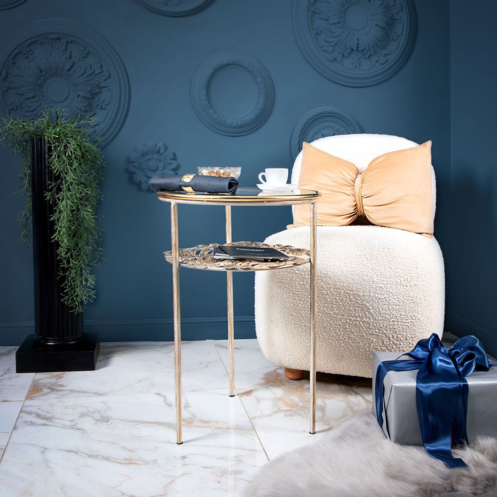 Столик декоративный Monstera Deliciosa (Монстера) Айвори