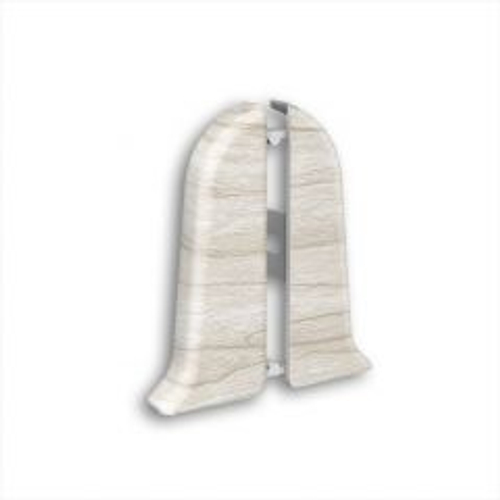 Торцевые (пара) для плинтуса 55мм "Идеал Классик", 267 Клен белый