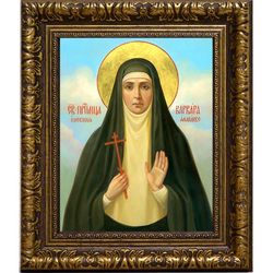 Варвара Алапаевская Святая преподобномученица. Икона на холсте.
