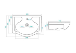 Раковина мебельная Акватон Селигер 60