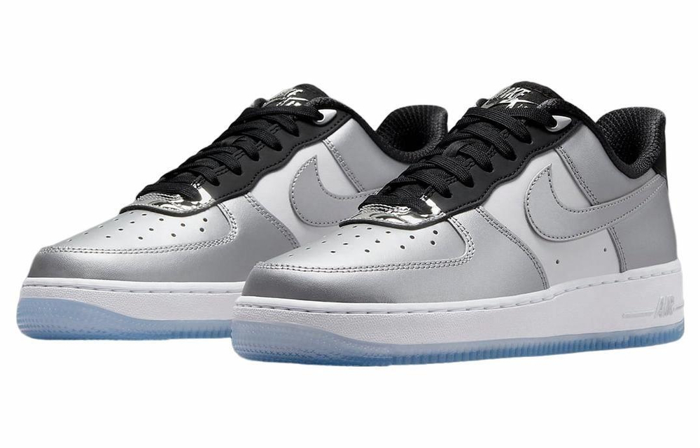 Кроссовки Nike Air Force 1 "Metallic Silver" (Женская размерная сетка)