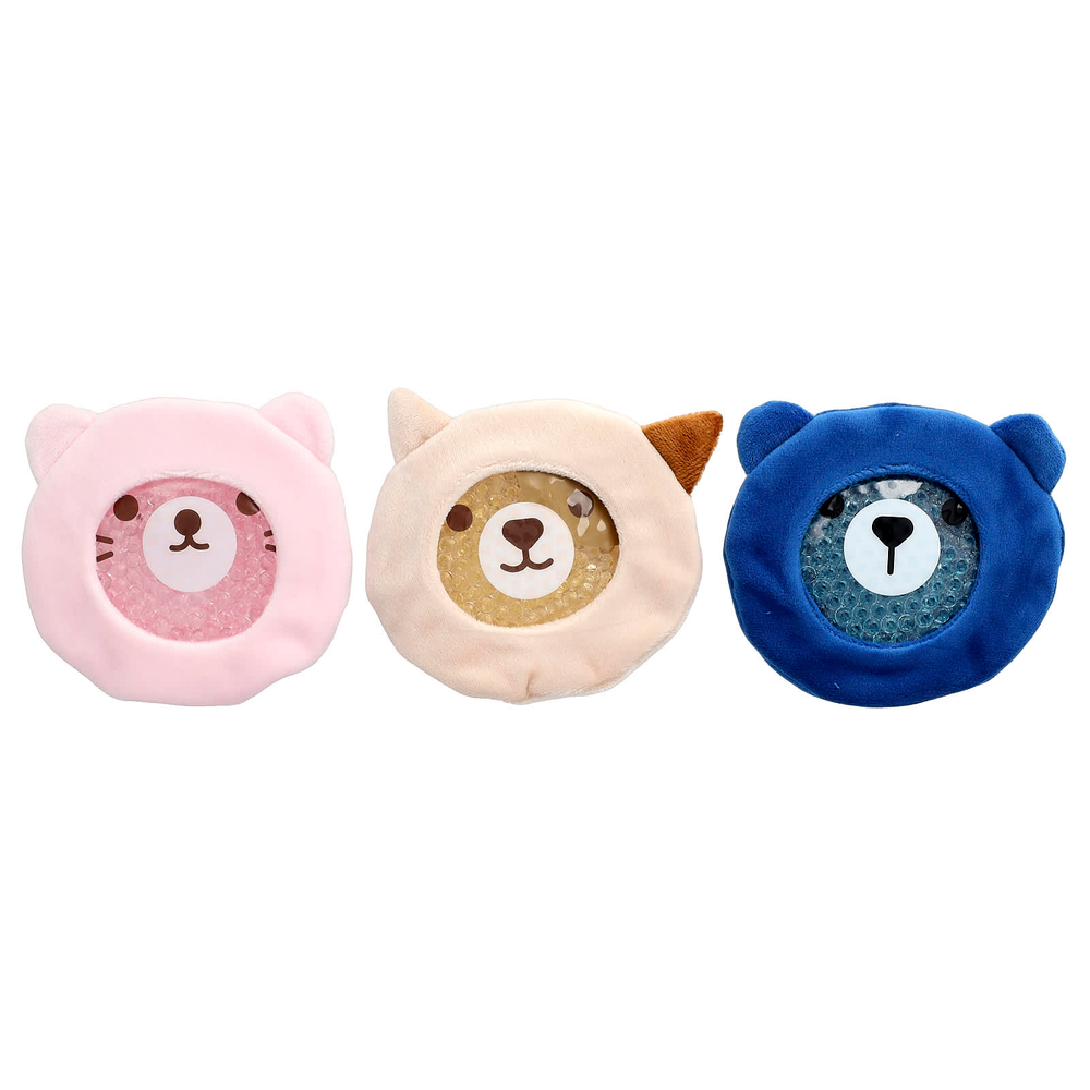 FOMI, Hot/Cold Boo Boo, гелевые компрессы, мишки, 3 шт.