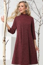 Платье бордовое трикотажное А-силуэта DStrend (Акция)