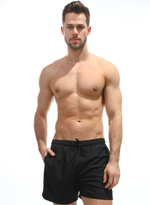 Мужские пляжные шорты +size (Размер: XXXL) (Цвет: черный)