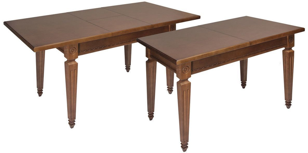 Стол обеденный Лекс 4 (дуб/тон 9/ножка Квадратная)