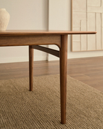 Стол раздвижной Elan из шпона и массива ореха 200 (260) x 100