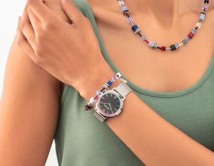 Браслет Coeur de Lion Red-blue-lilac 2838/30-0330